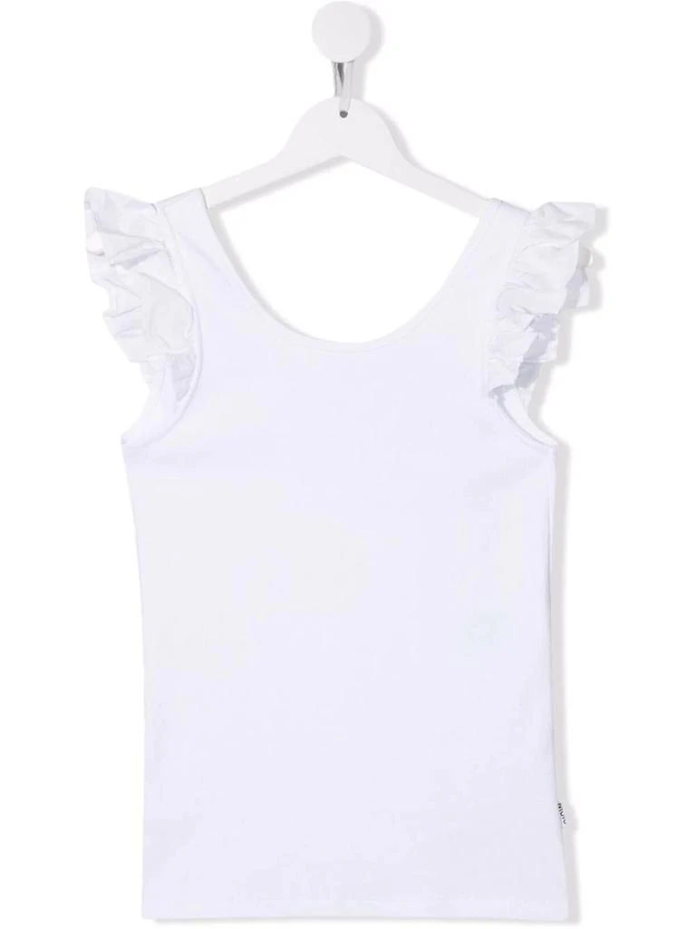 MOLO TEEN ruffled vest top - kids -  -  - White 1