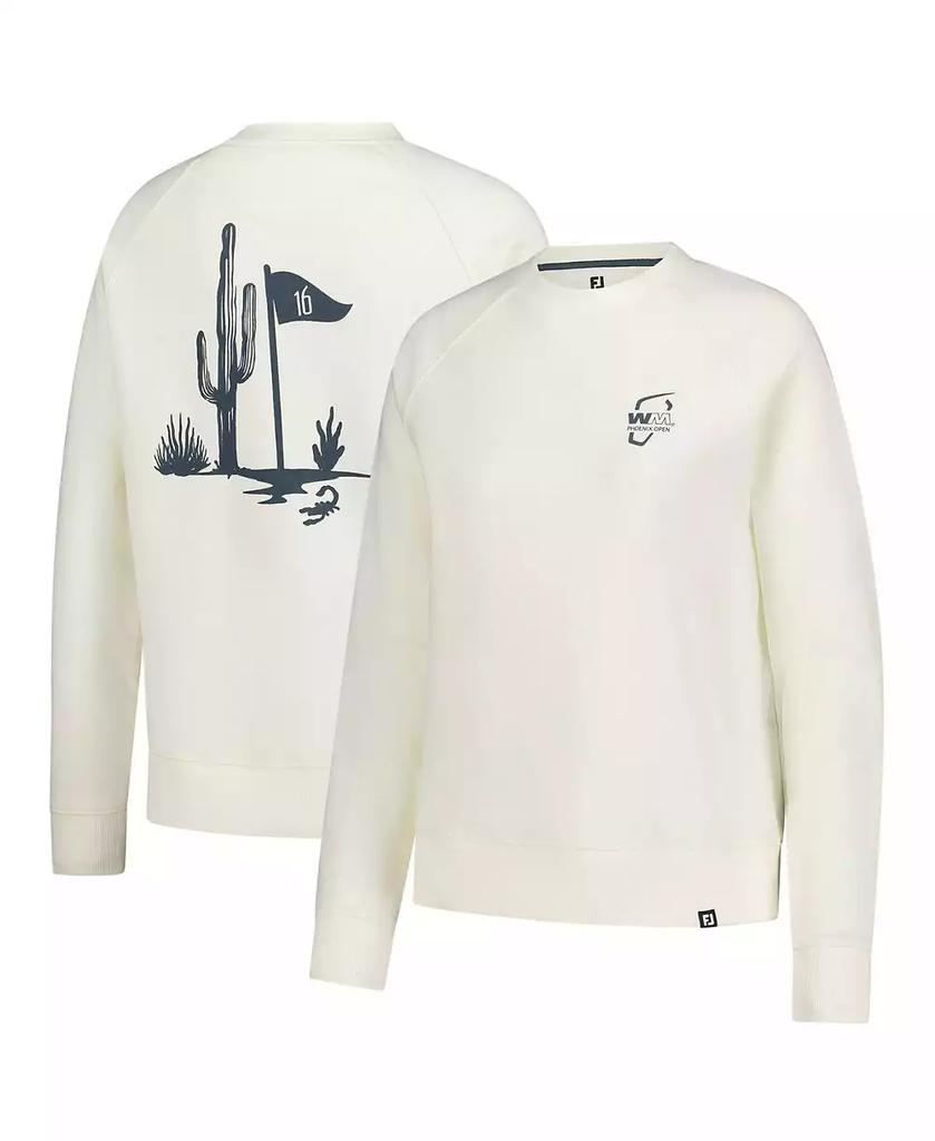 FootJoy Women's Cream WM Phoenix Open Raglan Pullover Sweatshirt