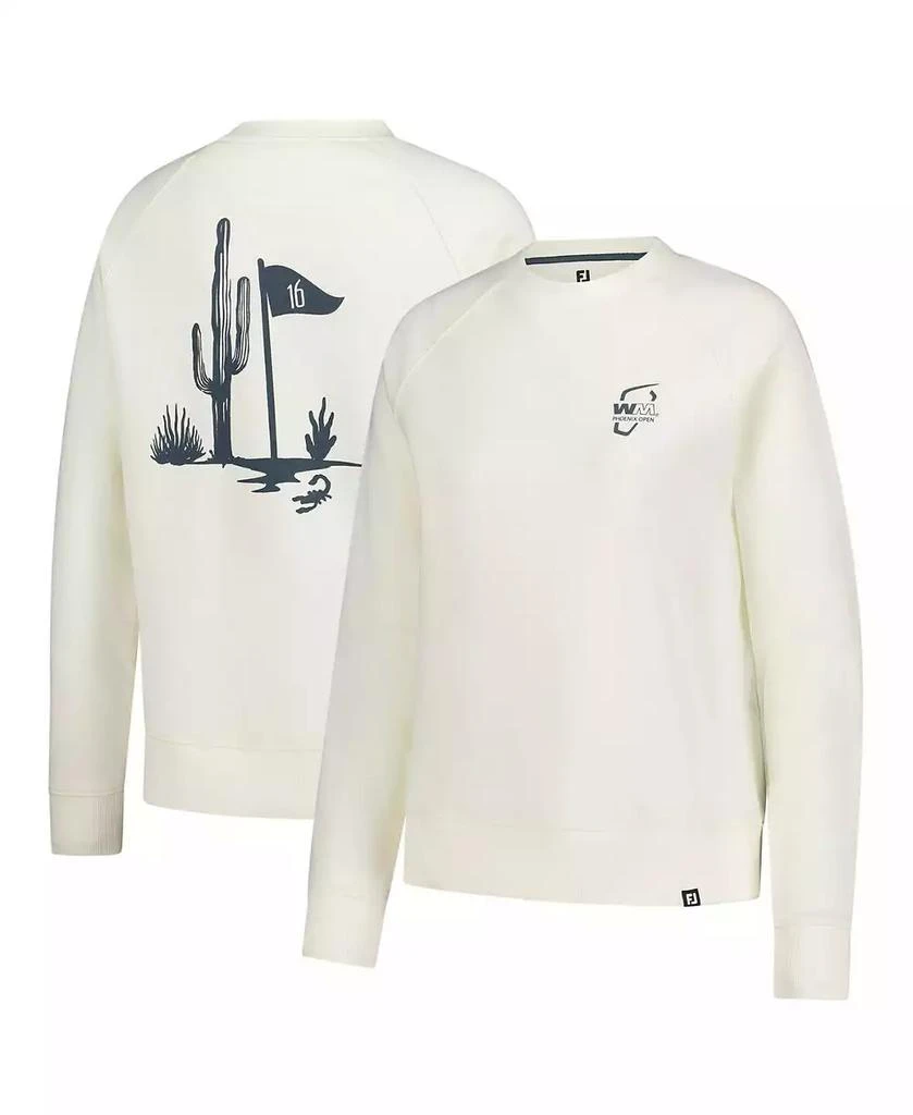 FootJoy Women's Cream WM Phoenix Open Raglan Pullover Sweatshirt 1
