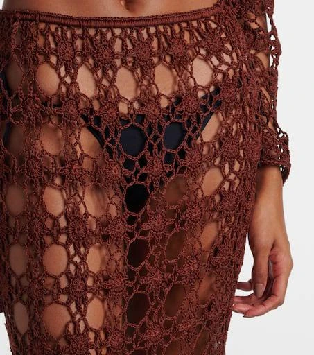 ANNA KOSTUROVA Bella crochet cotton maxi skirt 4