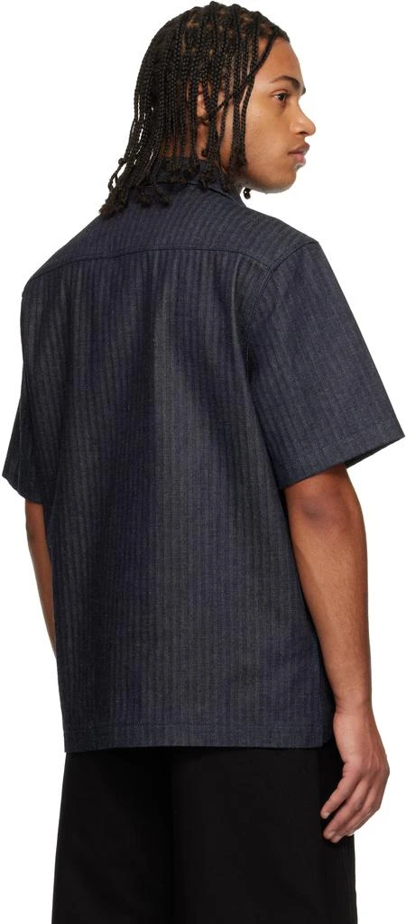 Givenchy Navy Herringbone Denim Shirt 3