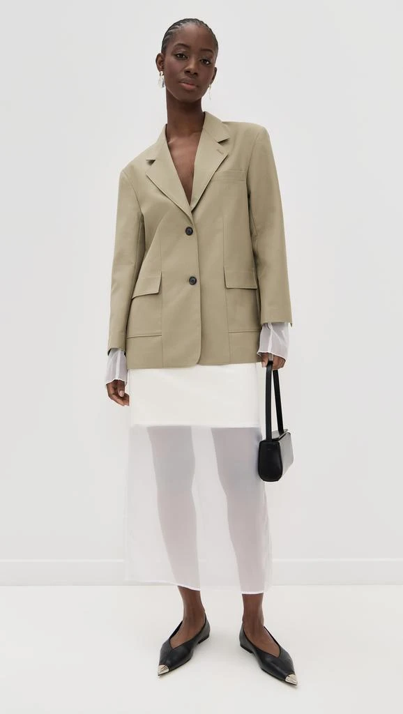 Simonett Structured Sheer Cuff Blazer 5