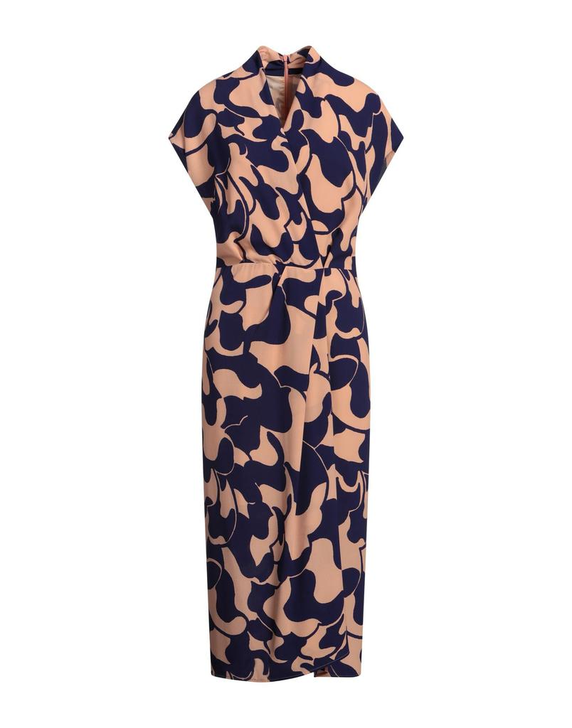 ワンピース DRIES VAN NOTEN DRESS WITH BELT AND KHAKI GREEN PRINT Dries Van Noten Dress With Belt And Khaki Green Print In