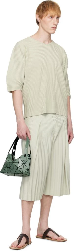 Issey Miyake Khaki Mini Boston Bag 4