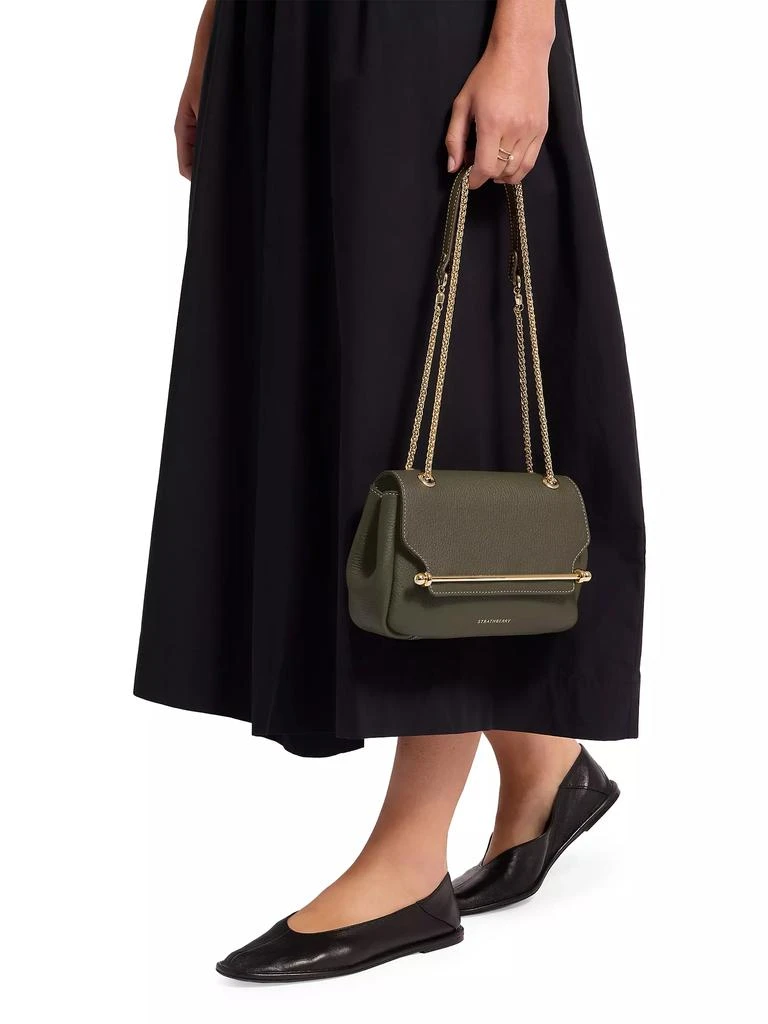 Strathberry Mini East/West Soft Grain Leather Crossbody Bag 4