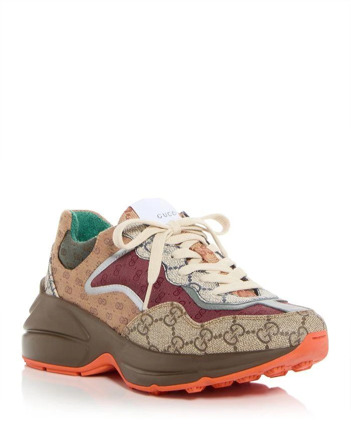 Gucci Women's GG Rhyton Low Top Sneakers 8