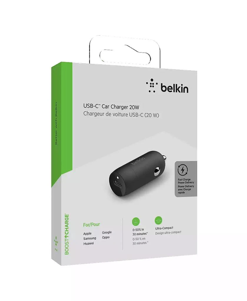 Belkin BoostCharge USB-C Car Charger 20W 5