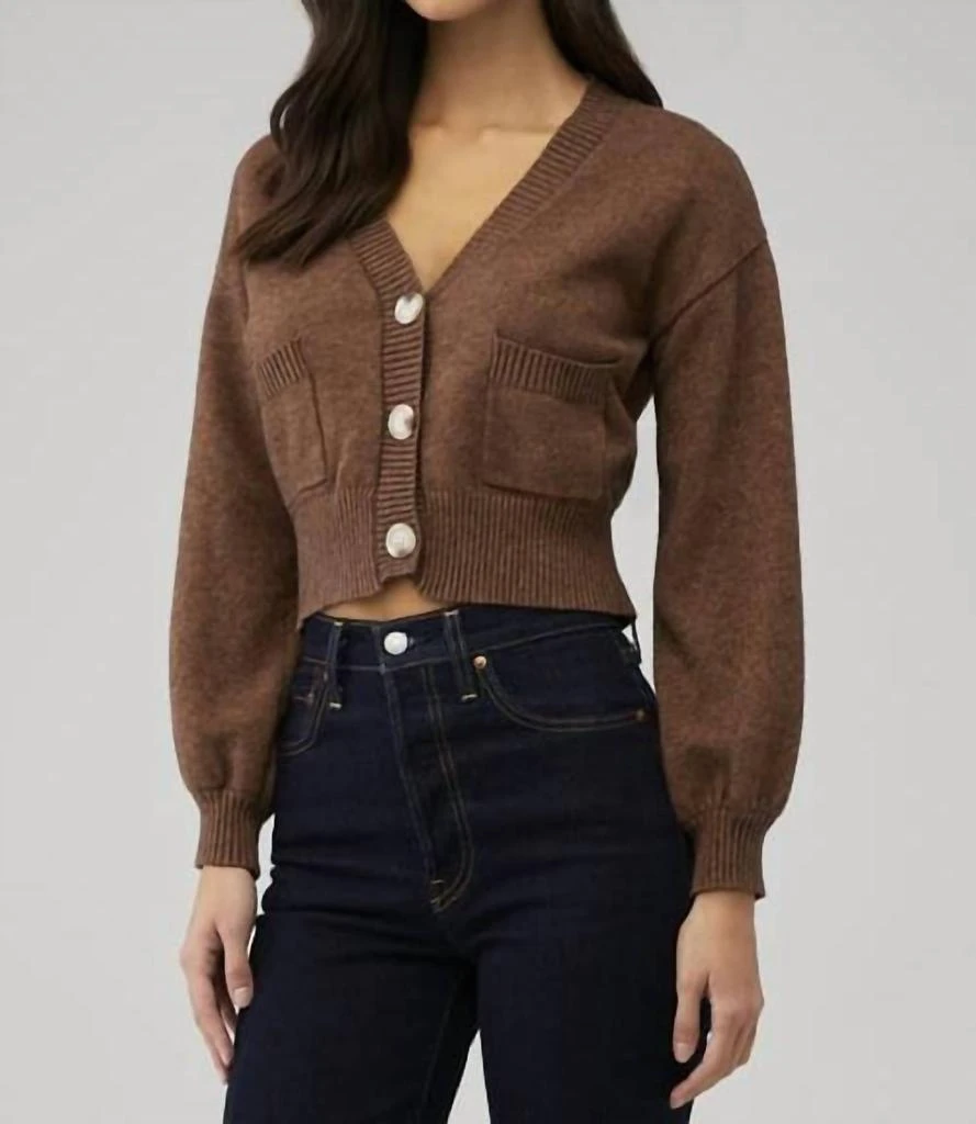 MINKPINK Mithra Cardigan In Copper 2