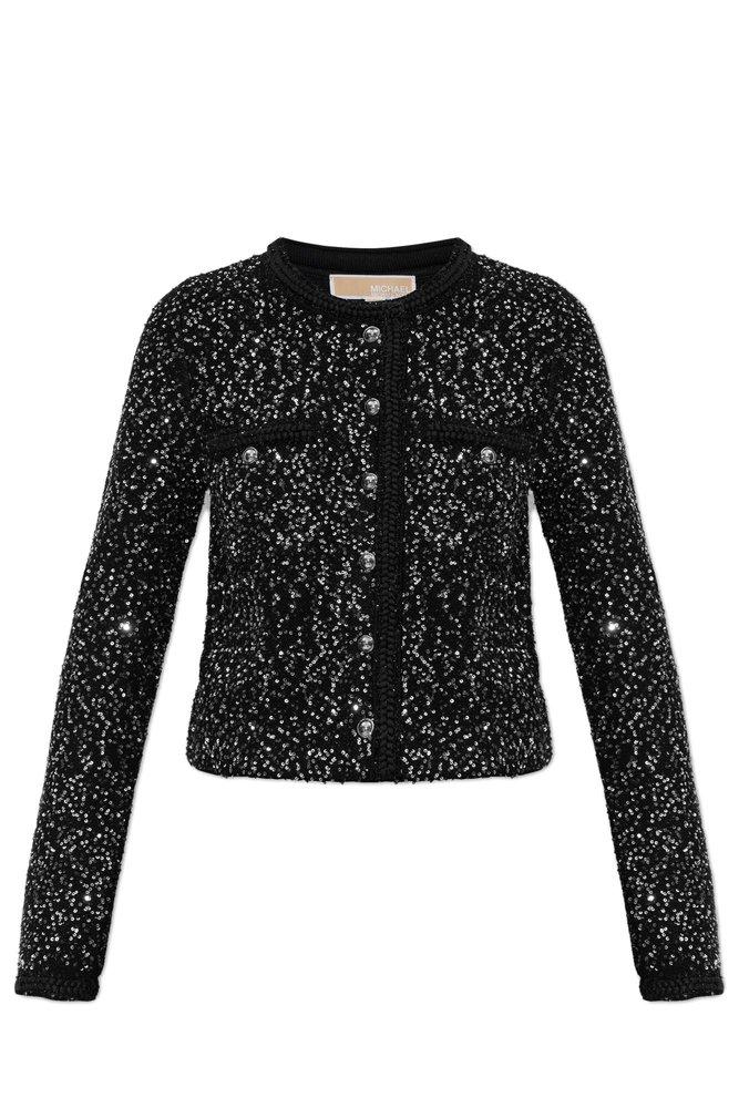 Michael Kors Michael Michael Kors Sequin-Embellished Cardigan