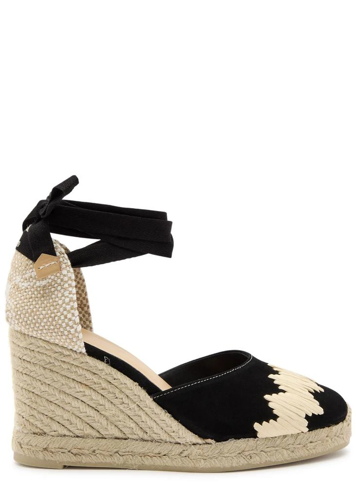 CASTAÑER Cande 80 suede wedge espadrilles 1
