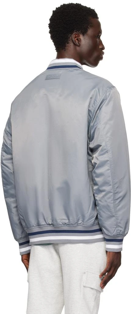 AAPE Gray 'AAPE Now' Bomber Jacket 3
