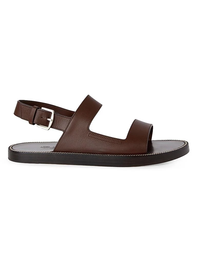 Loro Piana Kumihimo Leather Sandals - Free Shipping  display picture 2