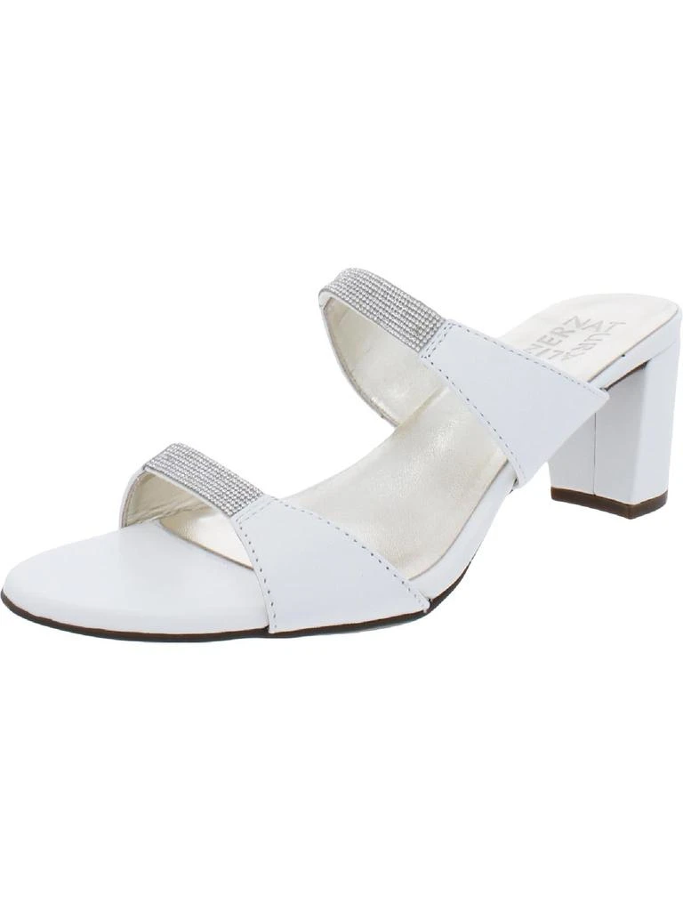 Naturalizer Venus 2 Womens Leather Rhinestone Mule Sandals 1