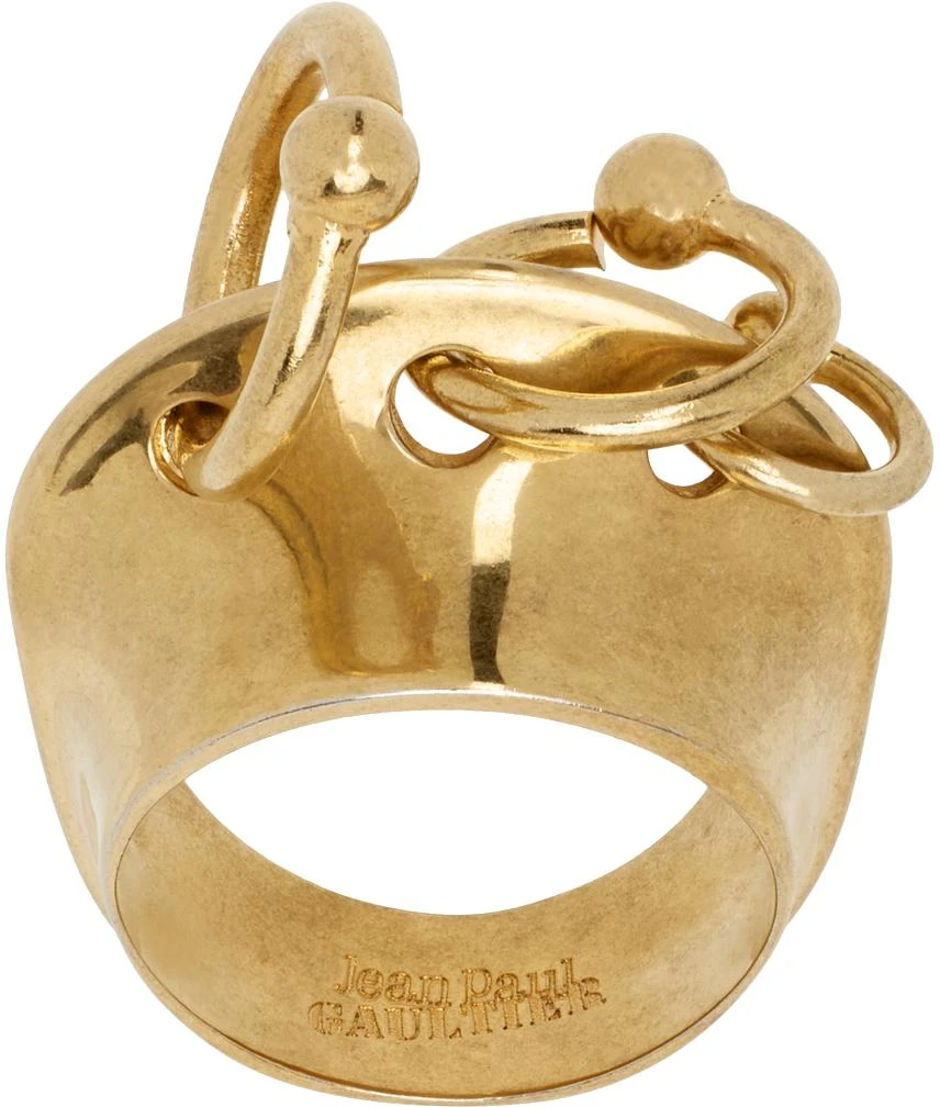 Jean Paul Gaultier Gold Multiple Loops Ring 1