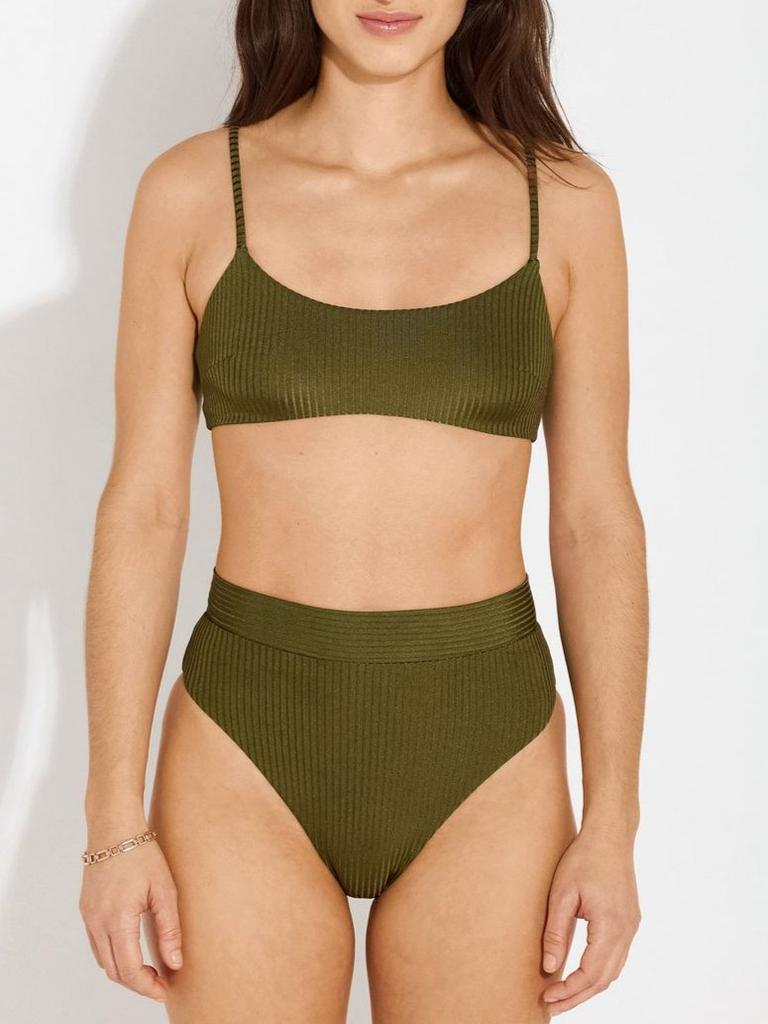 Albertine Haut De Maillot Alia - Kaki Folk