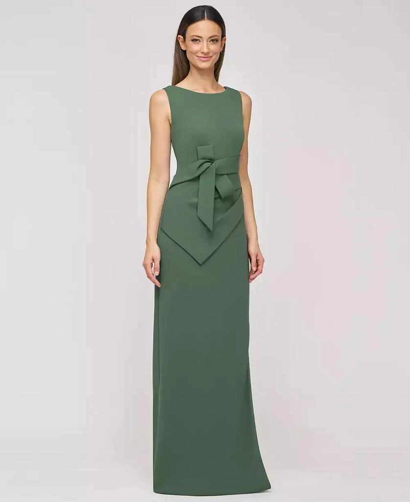 JS Collections Women's Tianna Sleeveless Folded-Waist Gown 2