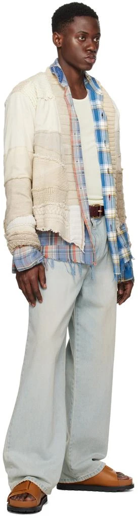 Greg Lauren Blue Boxy Shirt 4