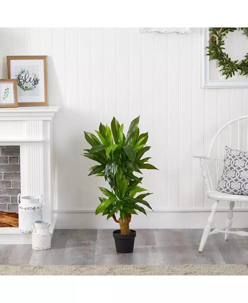 NEARLY NATURAL Corn Stalk Dracaena Artificial Plant, Real Touch 3