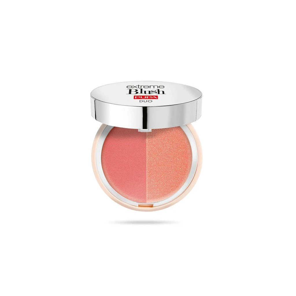 PUPA Milano Extreme Blush Duo - 130 Matt Salmon - Radiant Peach by  for Women - 0.141 oz Blush