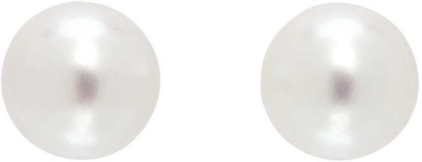 Numbering White #9102 Earrings 1