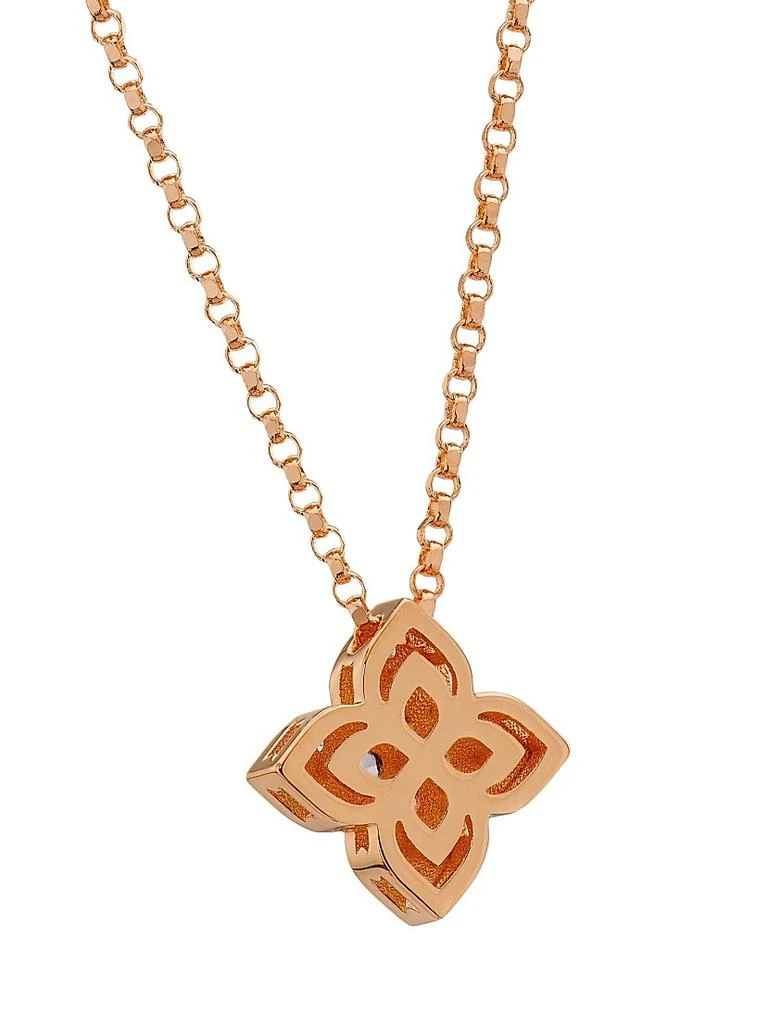 Roberto Coin Venetian Princess Carnivale 18K Rose Gold
Multi-Gemstone Flower Pendant Necklace/17" 4