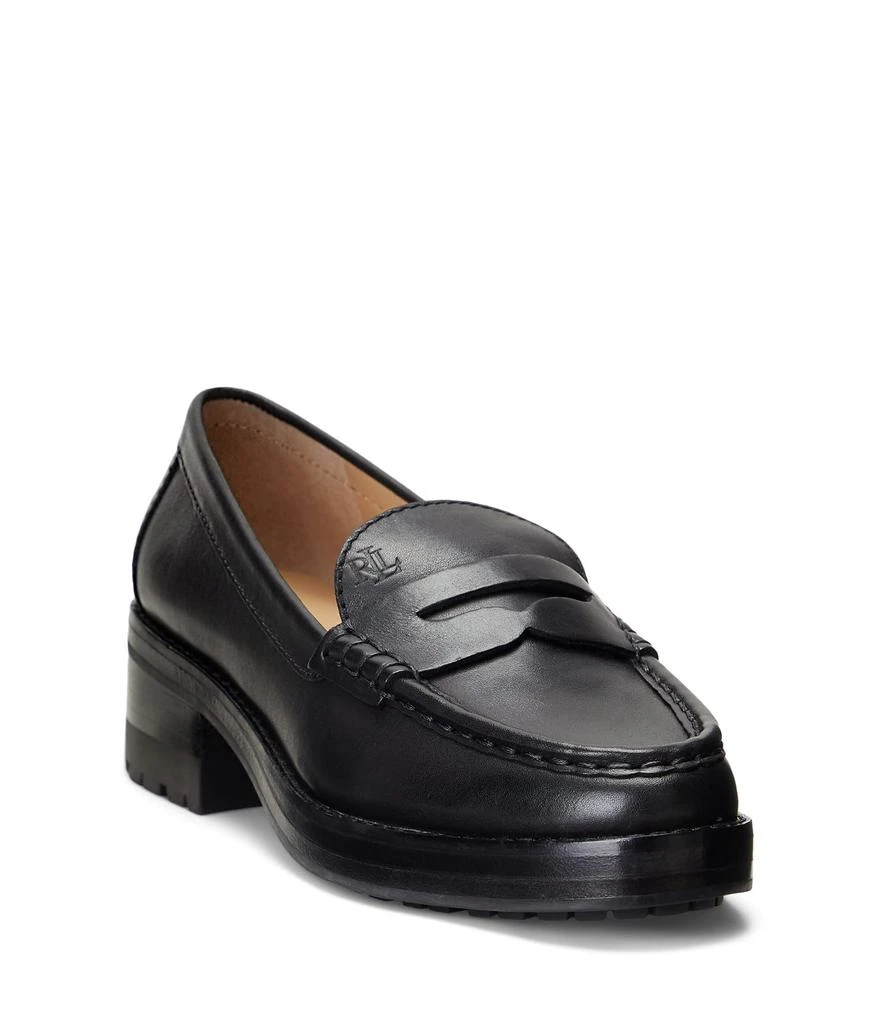 Ralph Lauren Wren Burnished Leather Penny Loafer 1