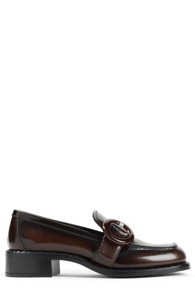 Prada Prada Logo-Engraved Buckled Loafers 1