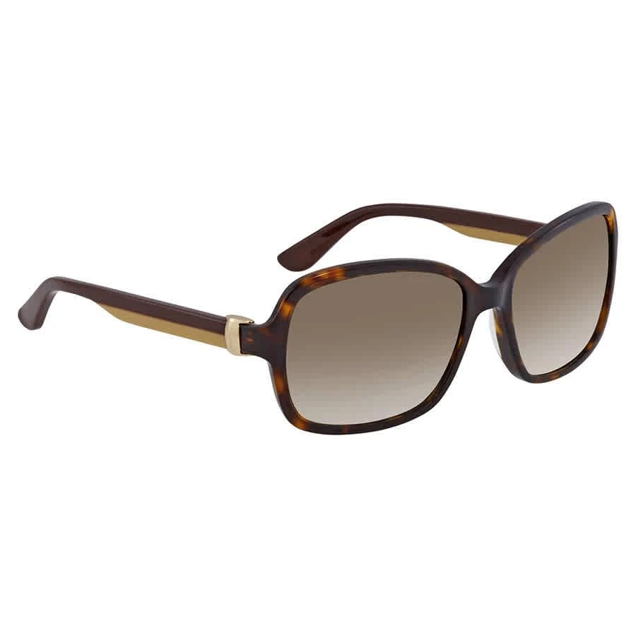 Salvatore Ferragamo Salvatore Ferragamo Tortoise Oval Sunglasses SF606S 214 58 3