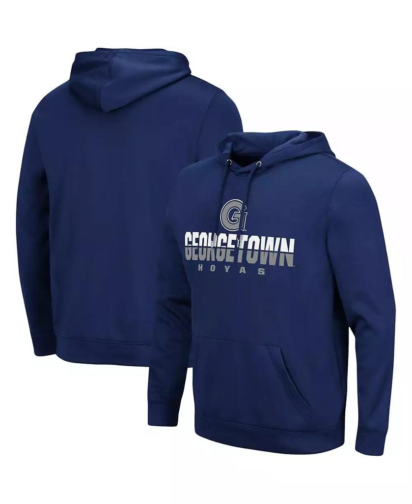 Colosseum Men's Navy Georgetown Hoyas Lantern Pullover Hoodie