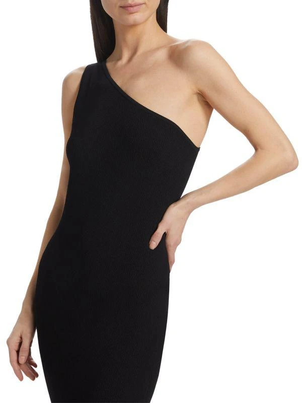 Totême Ribbed One-Shoulder Maxi Dress 4