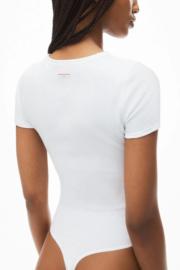 Alexander Wang short-sleeve bodysuit in rib-knit jersey 5