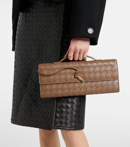 Bottega Veneta Andiamo Intrecciato leather clutch 2