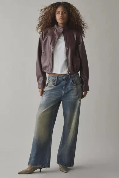 BDG BDG Charlene Faux Leather Bomber Jacket 4