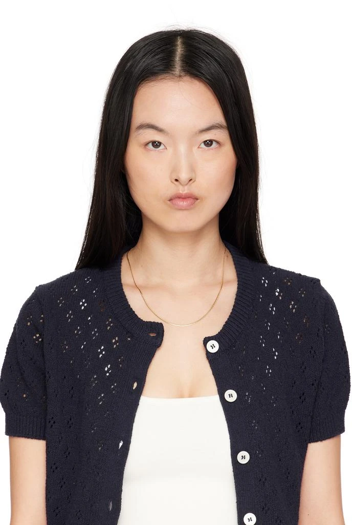 Laura Lombardi Gold Mini Omega Chain Necklace 2