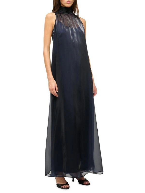 chinese dress ladies Albee Stardust Embellished Tulle Maxi Dress
