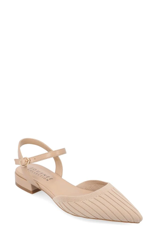 Journee Collection Ansley Ankle Strap Flat 1