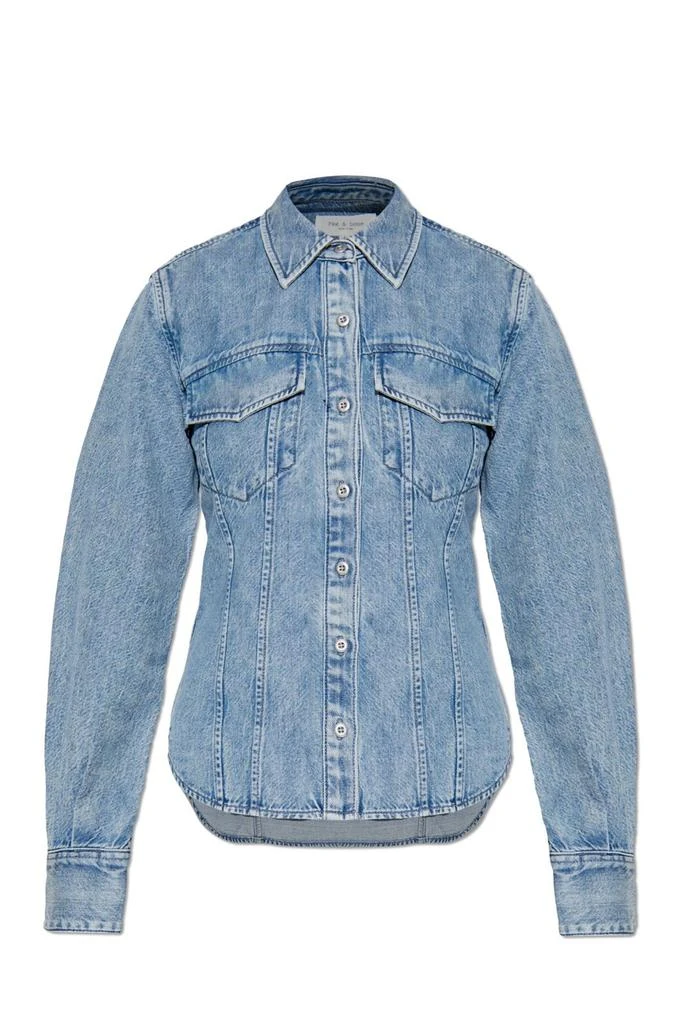Rag & Bone Rag & Bone Classic Denim Button-Up Top 1