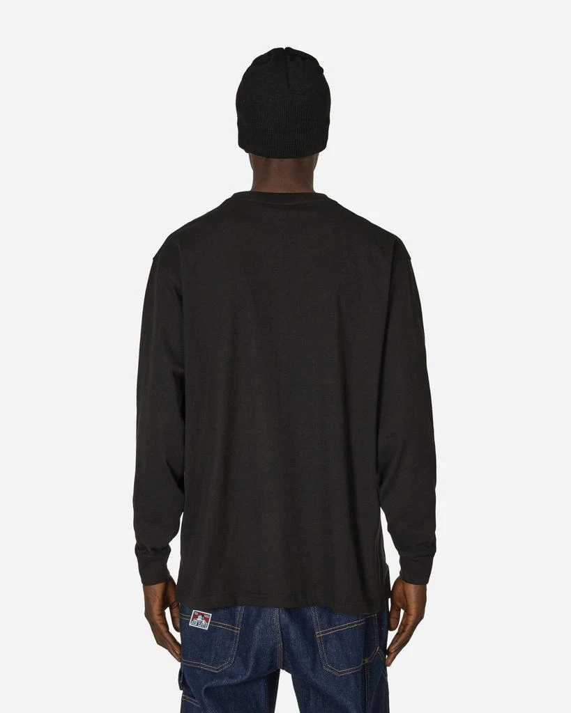 BEN DAVIS Heavy Duty Classic Label Pocket Longsleeve T-Shirt Black 3