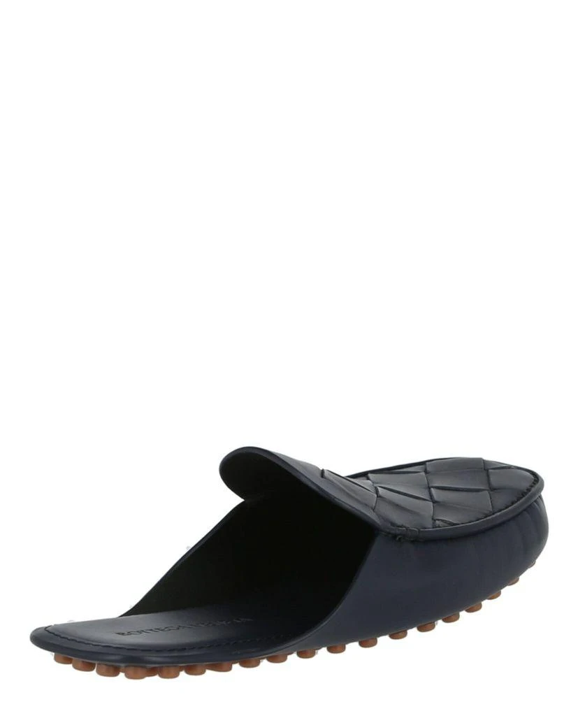 Bottega Veneta Mens Intrecciato Leather Slides 2