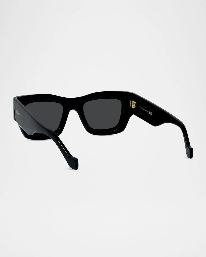 Loewe Men's Signature Acetate Rectangle Sunglasses 2