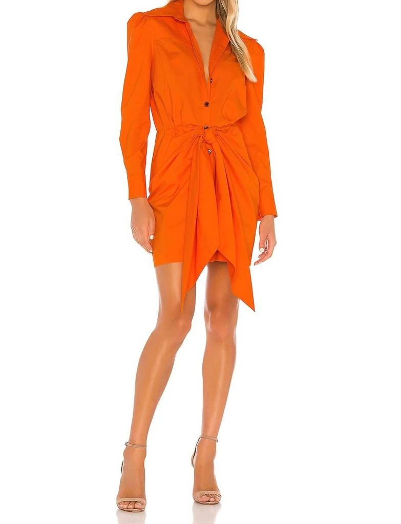 PETERSYN Agnes Mini Dress In Orange 1