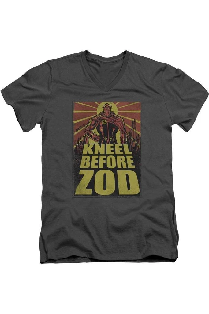 Gildan Superman Zod Poster Short Sleeve Adult V Neck Tee / T-Shirt 1