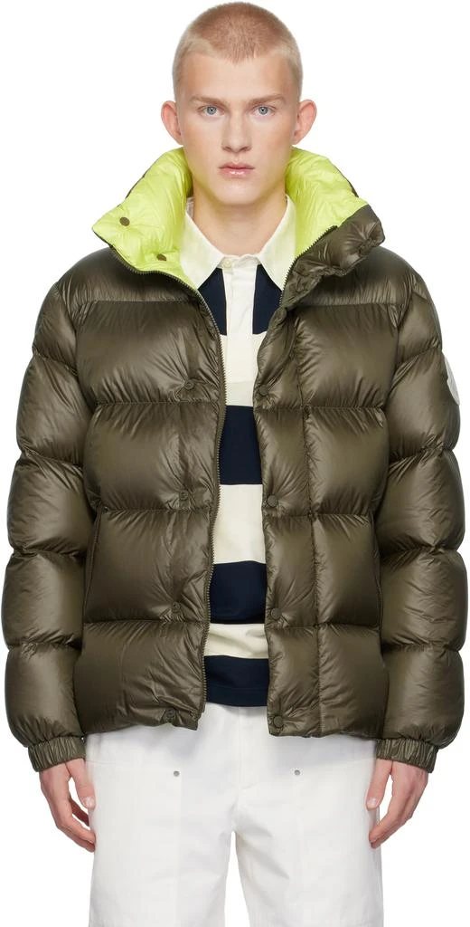 Moncler Khaki Leste Short Down Jacket 1