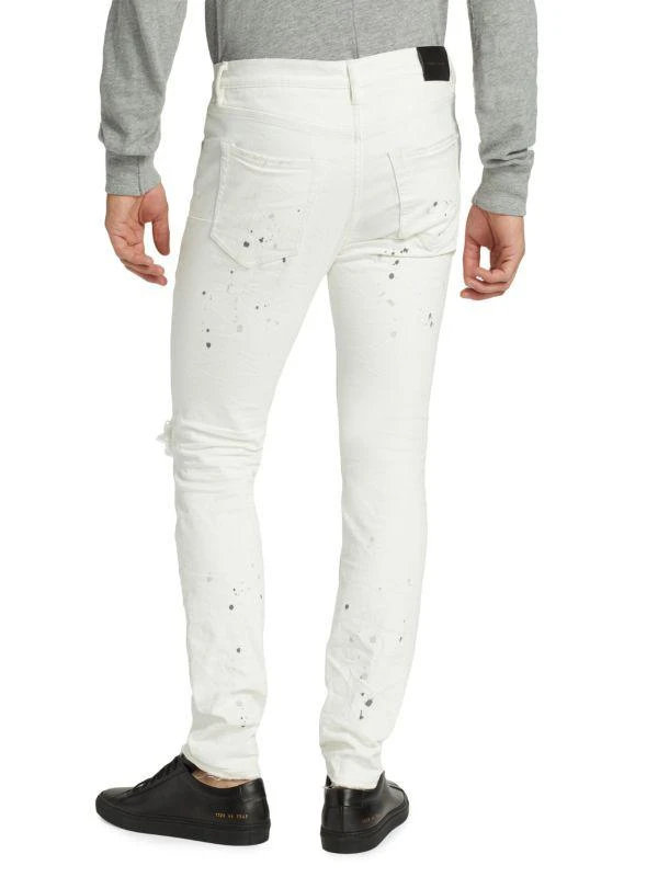 Purple Brand D-P001-Optic Paint Blowout Jeans 2