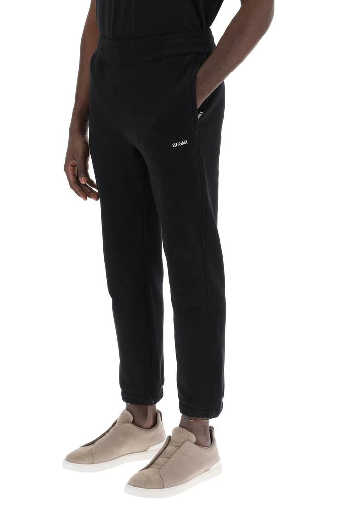 ZEGNA cotton sweatpants with brushed finish 4