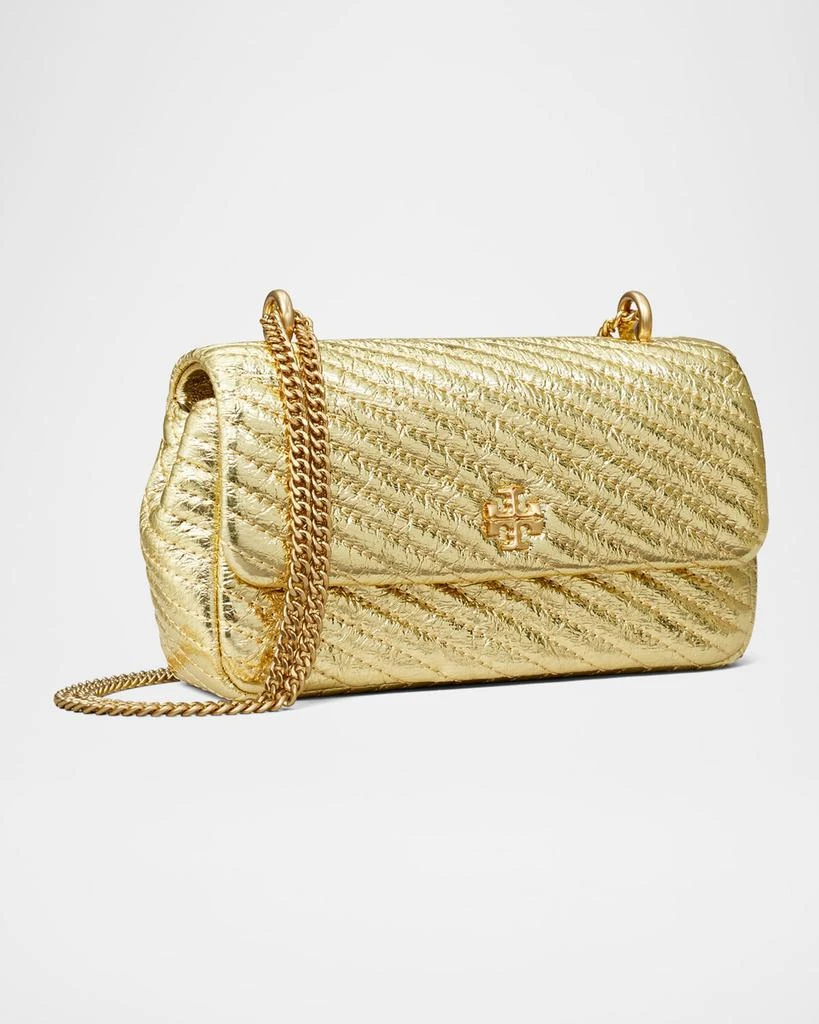 Tory Burch Kira Mini Metallic Moto Quilted Crossbody Bag 2