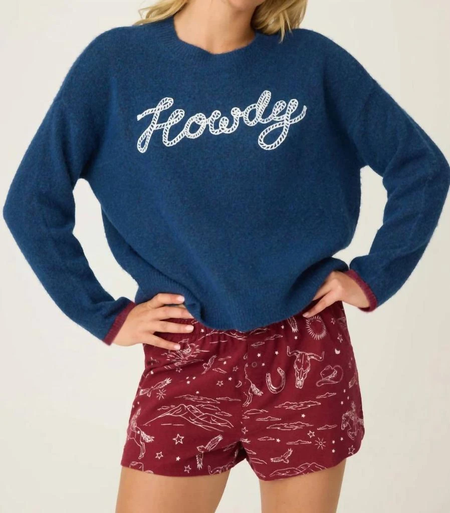PJ Salvage Pj Salvage - Howdy Snuggle Long Sleeve Sweater