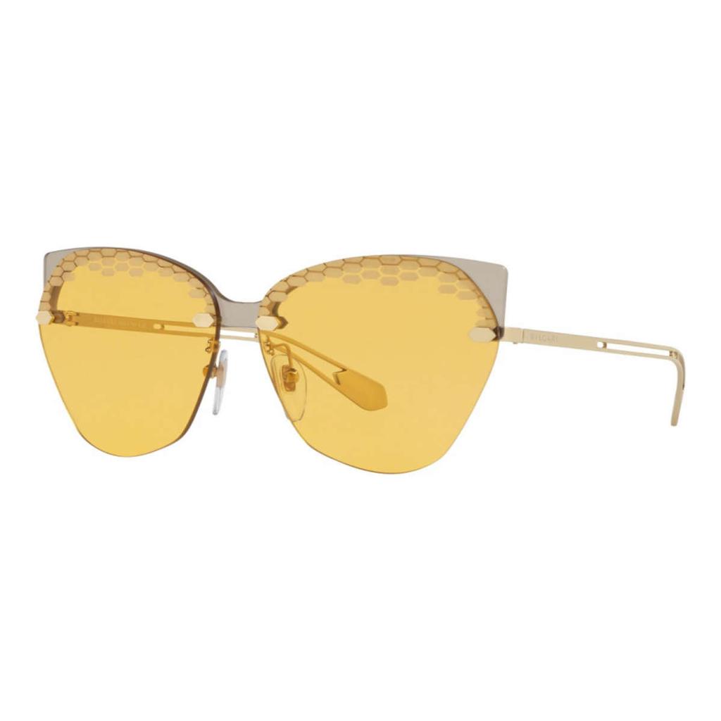 BVLGARI Bulgari Women's Brown Cat-Eye Sunglasses