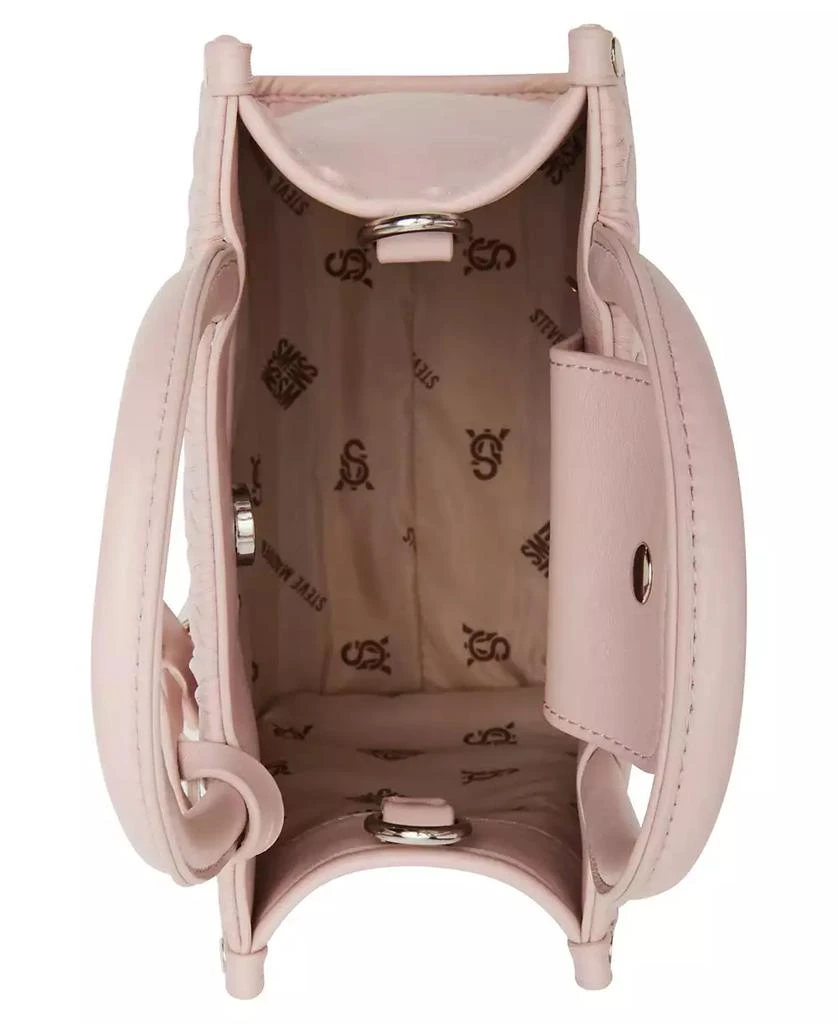 Steve Madden Natural Larry Matelasse Mini Box Tote Bag 9