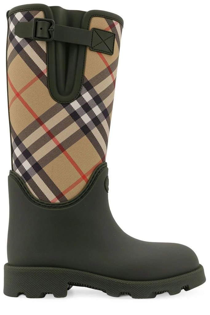 Burberry Burberry EKD Detailed Checked Rain Boots 1